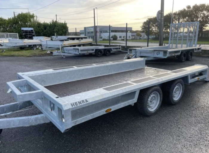 REMORQUE PORTE ENGINS HENRA TYPE MT 350X150 PTAC 3500KG – Image 2